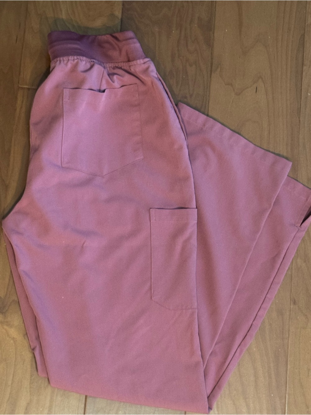 Women's Relaxed-Fit Wide Leg Joggers in Mauve Pink